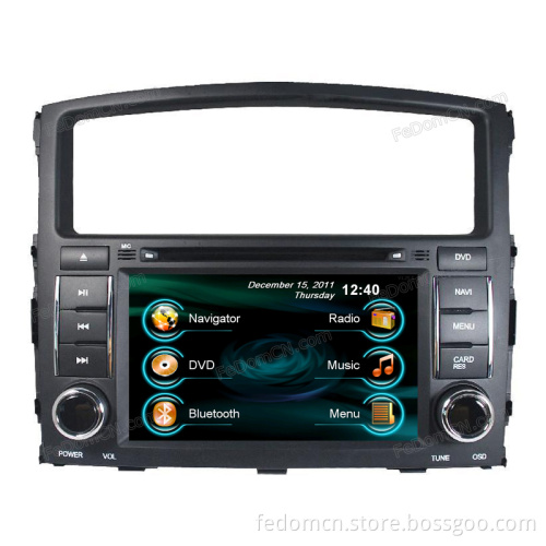7 Inch TFT LCD Touch Screen Car DVD GPS Navigation System for Mitsubishi Pajero with Bluetooth+Radio+iPod+Video